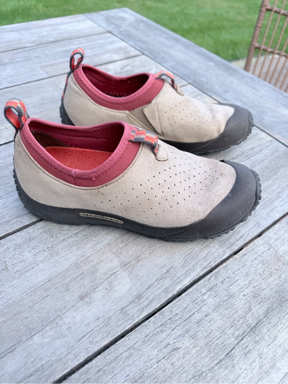 Merrell improv mix tumbleweed sneakers women's size 8.5 hiking shoe comfort.